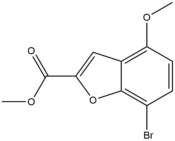 methyl 7-bromo-4-methoxybenzofuran-2-carboxylate Structure