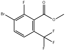 methyl 3-bromo-2-fluoro-6-(trifluoromethyl)benzoate Structure