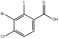 Benzoic acid, 3-bromo-4-chloro-2-iodo- Structure