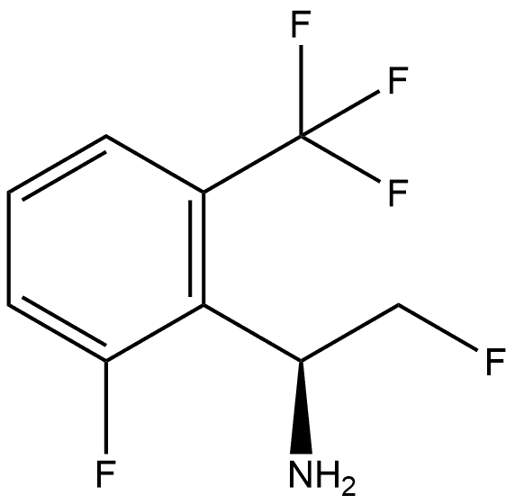 (S)-2-fluoro-1-(2-fluoro-6-(trifluoromethyl)phenyl)ethan-1-amine Structure