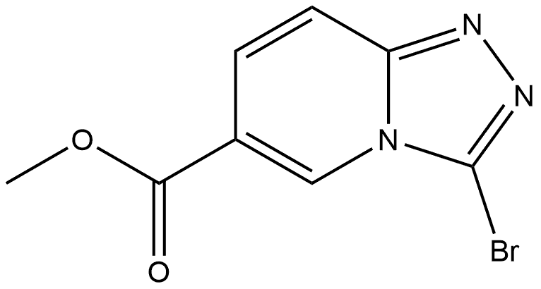 Methyl 3-bromo-1,2,4-triazolo[4,3-a]pyridine-6-carboxylate Structure