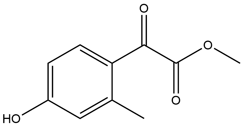 Methyl 4-hydroxy-2-methyl-α-oxobenzeneacetate Structure