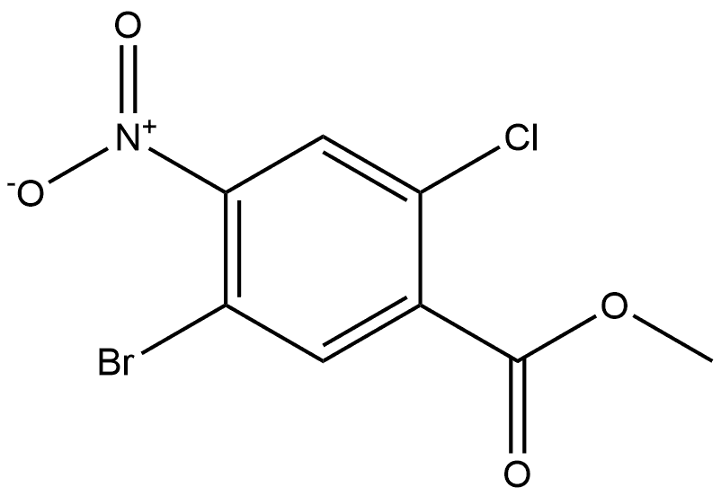 Methyl 5-bromo-2-chloro-4-nitrobenzoate Structure