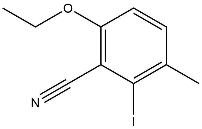 6-Ethoxy-2-iodo-3-methylbenzonitrile Structure