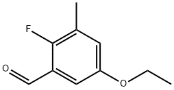 5-Ethoxy-2-fluoro-3-methylbenzaldehyde Structure