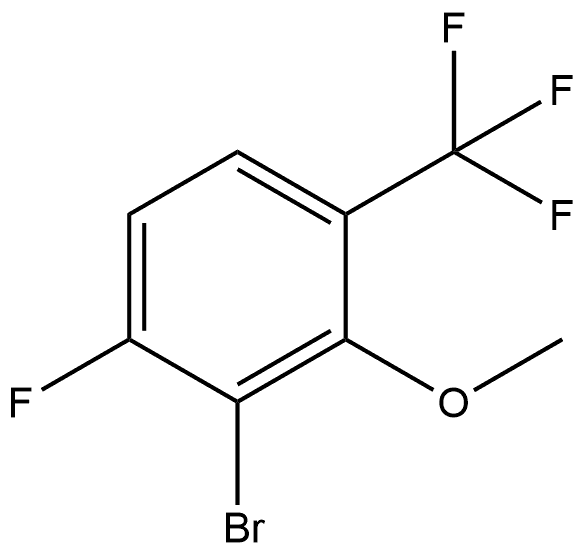 2-Bromo-1-fluoro-3-methoxy-4-(trifluoromethyl)benzene Structure