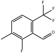 Benzaldehyde, 2-fluoro-3-methyl-6-(trifluoromethyl)- Structure