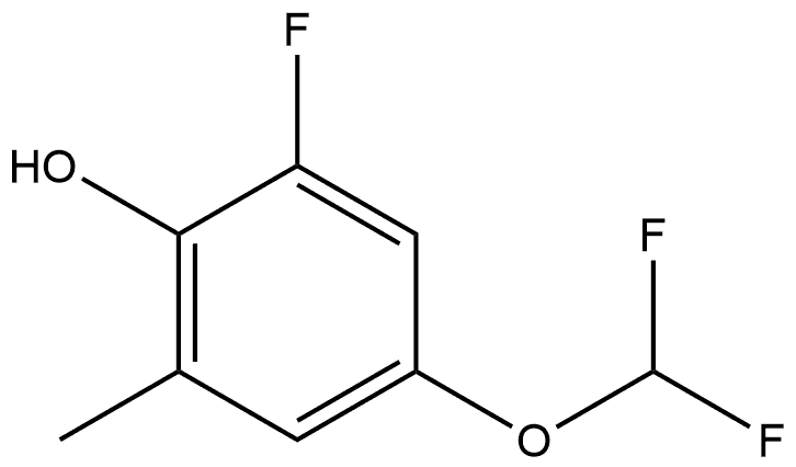 4-(Difluoromethoxy)-2-fluoro-6-methylphenol Structure