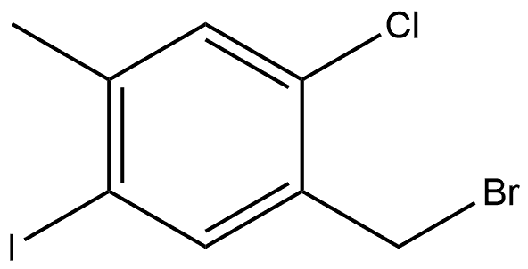 1-(Bromomethyl)-2-chloro-5-iodo-4-methylbenzene Structure