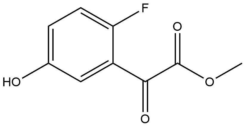 Methyl 2-fluoro-5-hydroxy-α-oxobenzeneacetate Structure