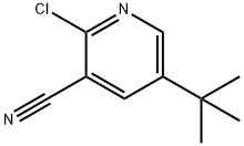 5-tert-butyl-2-chloropyridine-3-carbonitrile 구조식 이미지