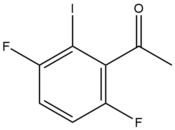 1-(3,6-Difluoro-2-iodophenyl)ethanone Structure