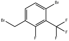 4-Bromo-2-fluoro-3-(trifluoromethyl)benzyl bromide Structure