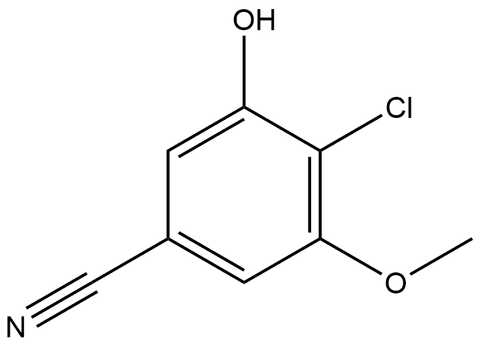 4-Chloro-3-hydroxy-5-methoxybenzonitrile Structure