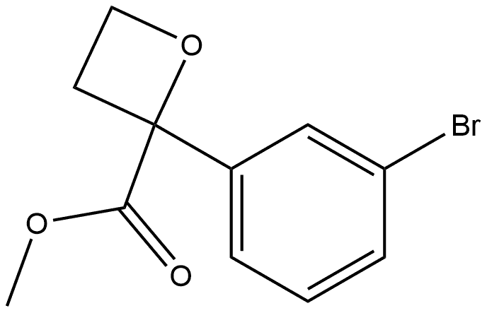 methyl 2-(3-bromophenyl)oxetane-2-carboxylate Structure