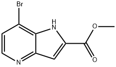 1H-Pyrrolo[3,2-b]pyridine-2-carboxylic acid, 7-bromo-, methyl ester 구조식 이미지