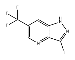 1H-Pyrazolo[4,3-b]pyridine, 3-iodo-6-(trifluoromethyl)- Structure