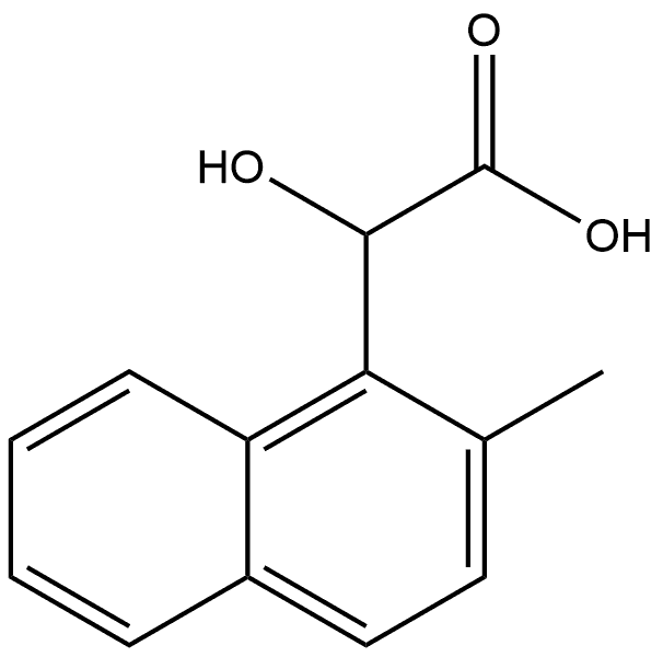 α-Hydroxy-2-methyl-1-naphthaleneacetic acid Structure