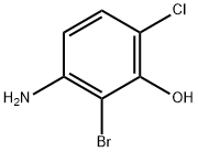 Phenol, 3-amino-2-bromo-6-chloro- Structure