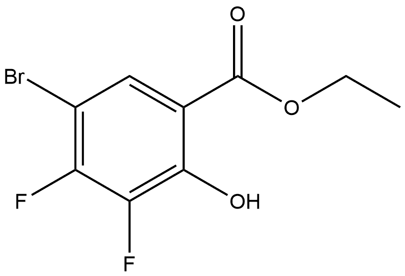 Ethyl 5-bromo-3,4-difluoro-2-hydroxybenzoate Structure