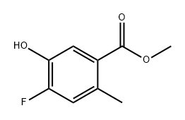Benzoic acid, 4-fluoro-5-hydroxy-2-methyl-, methyl ester 구조식 이미지