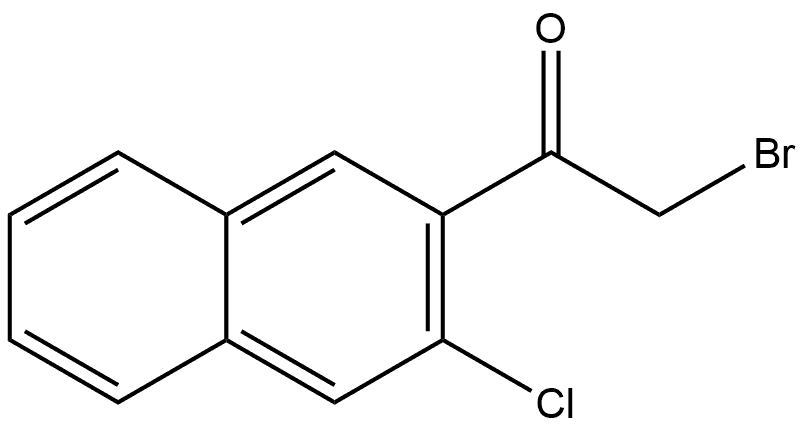 2-Bromo-1-(3-chloro-2-naphthalenyl)ethanone Structure