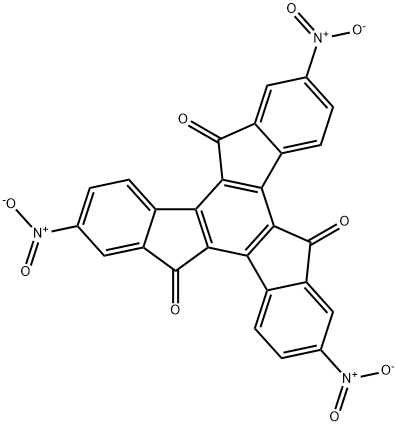 2,7,12-trinitro-5H-diindeno[1,2-a:1',2'-c]fluorene-5,10,15-trione Structure