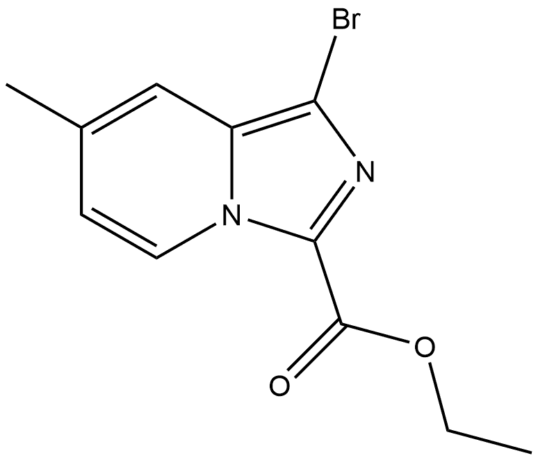 ethyl 1-bromo-7-methylimidazo[1,5-a]pyridine-3-carboxylate Structure