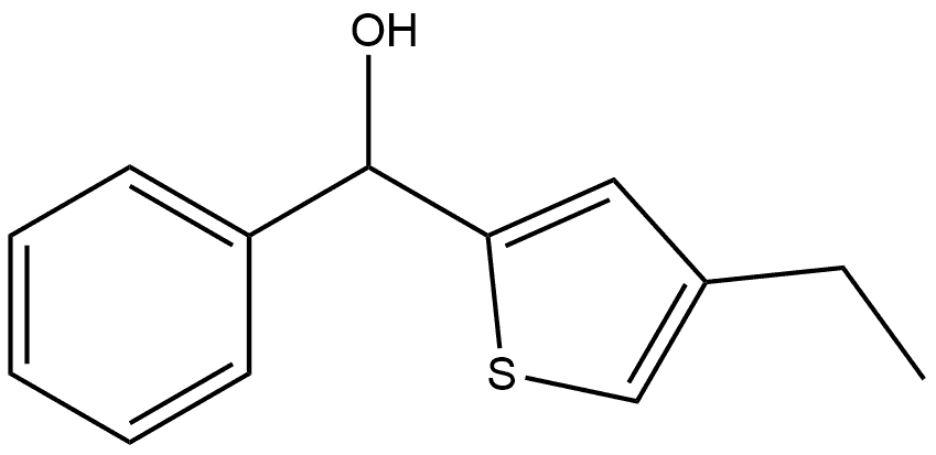 4-Ethyl-α-phenyl-2-thiophenemethanol Structure