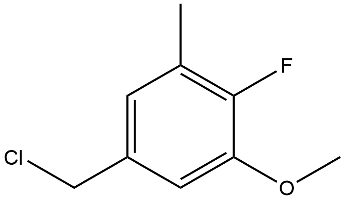 5-(Chloromethyl)-2-fluoro-1-methoxy-3-methylbenzene Structure