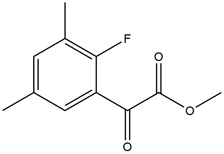 Methyl 2-fluoro-3,5-dimethyl-α-oxobenzeneacetate Structure