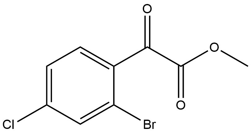 Methyl 2-bromo-4-chloro-α-oxobenzeneacetate Structure