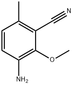 3-Amino-2-methoxy-6-methylbenzonitrile Structure