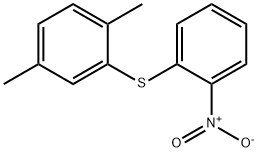 Benzene, 1,4-dimethyl-2-[(2-nitrophenyl)thio]- Structure