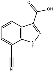 7-cyano-1H-indazole-3-carboxylic acid Structure