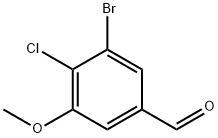 3-Bromo-4-chloro-5-methoxybenzaldehyde Structure