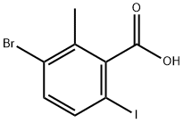 3-Bromo-6-iodo-2-methylbenzoic acid Structure