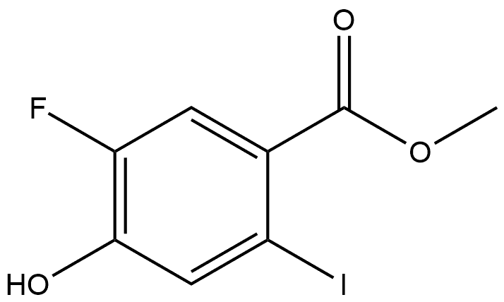 Methyl 5-fluoro-4-hydroxy-2-iodobenzoate Structure