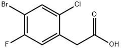 2-(4-Bromo-2-chloro-5-fluorophenyl)acetic acid Structure