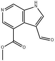 methyl
3-formyl-1H-pyrrolo[2,3-c]pyridine-4-carboxylate Structure