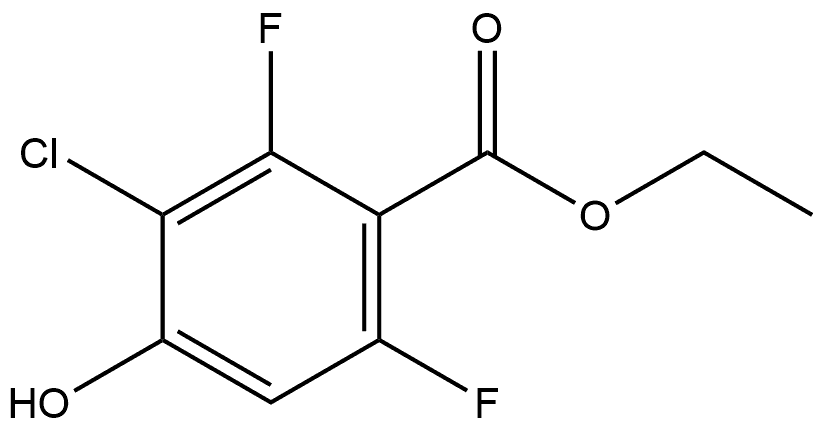 Ethyl 3-chloro-2,6-difluoro-4-hydroxybenzoate Structure