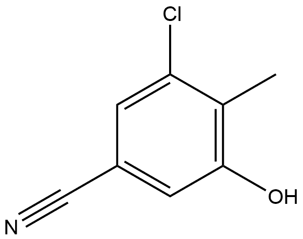 3-Chloro-5-hydroxy-4-methylbenzonitrile Structure