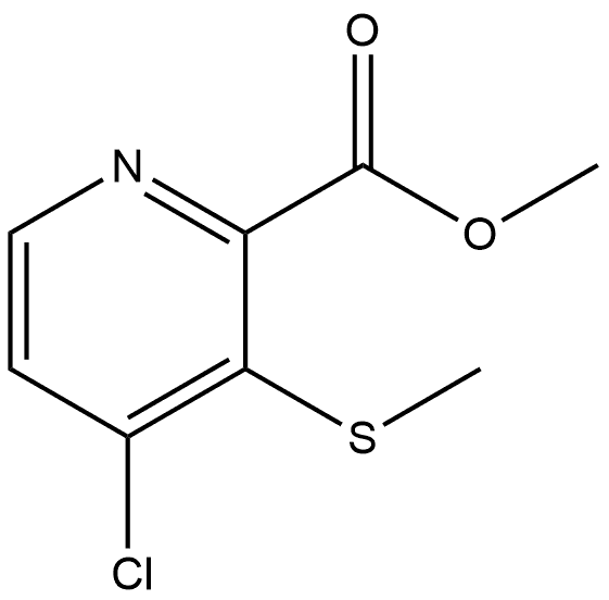 Methyl 4-chloro-3-(methylthio)-2-pyridinecarboxylate Structure