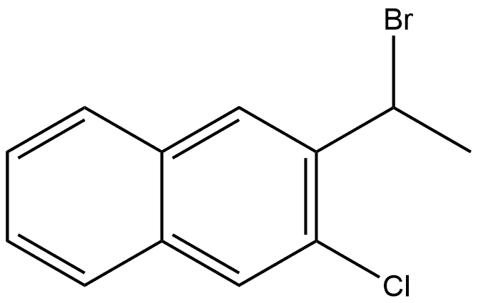 2-(1-Bromoethyl)-3-chloronaphthalene Structure