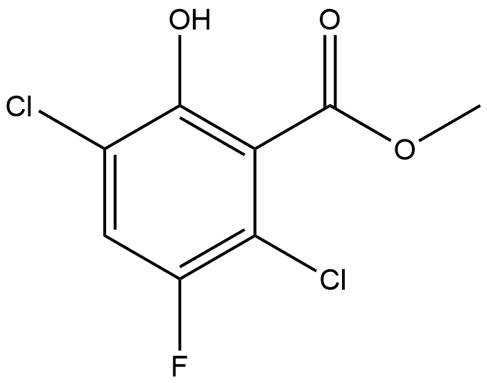 Methyl 2,5-dichloro-3-fluoro-6-hydroxybenzoate Structure