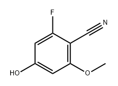 Benzonitrile, 2-fluoro-4-hydroxy-6-methoxy- Structure