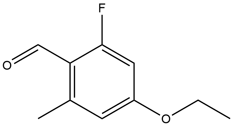 4-Ethoxy-2-fluoro-6-methylbenzaldehyde Structure