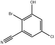 Benzonitrile, 2-bromo-5-chloro-3-hydroxy- 구조식 이미지