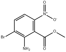 methyl 2-amino-3-bromo-6-nitrobenzoate Structure