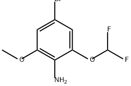 4-bromo-2-(difluoromethoxy)-6-methoxyaniline Structure